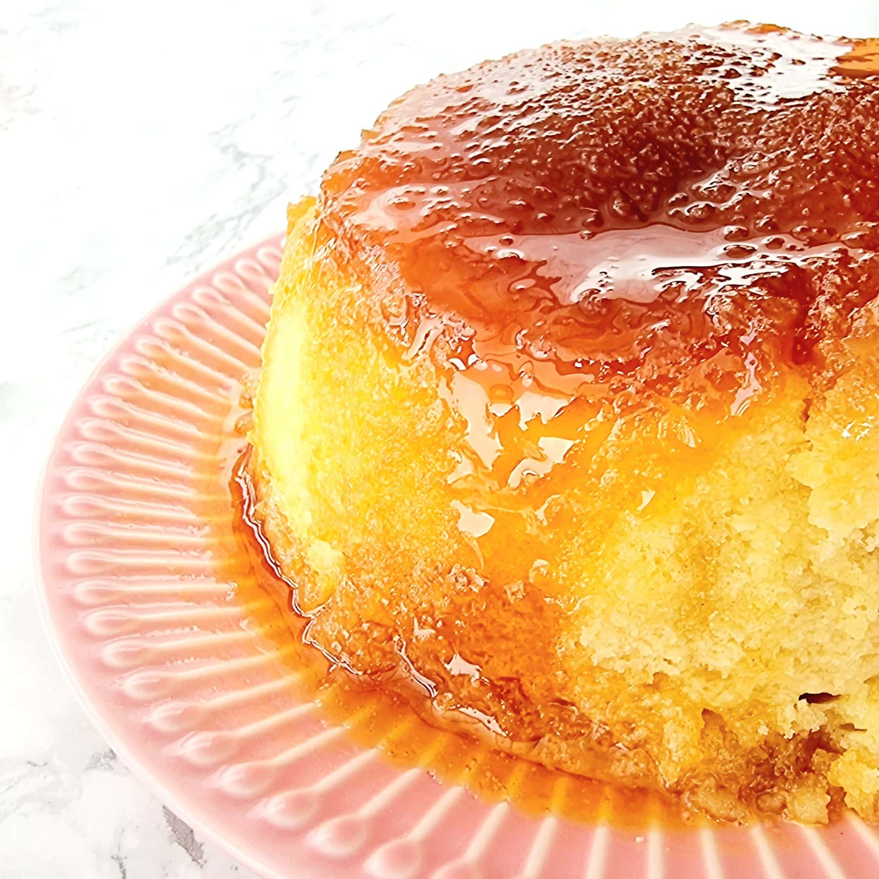 Steamed Golden Pudding Cake