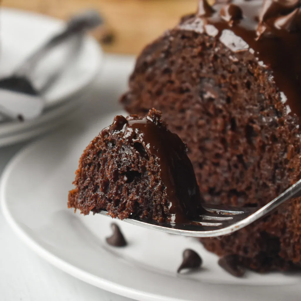 Deep Dark Chocolate Bundt Cake